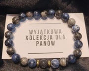 Brasnsoletka z sodalitem i lawą wulkaniczną