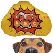 ZABAWKA PISZCZĄCA DLA PSA PODUSZKA MIĘKKA TMC ŻÓŁTA OH MY DOG