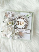 Luksusowa kartka komunijna 3D, Pamiątka Komunii Świętej w pudełku, prezent 