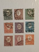 Rok 1920 Fi. 1-9 kasowane . znaczki  plebiscytowe dla Górnego Śląska 