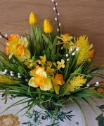 Kompozycja wiosenna 25cm utwardzona 