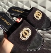 Klapki Karino skóra nat. Roz. 36