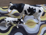 Krowa + cielak schleich 2007 i 2015 r