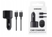 Ładowarka Samochodowa Samsung 45W + Kabel USB-C Szybkie Ładowanie
