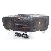 Vintage Sharp WQ-T238H(BK) X-BASS Twin Mechanism Duble Cassette Boombox