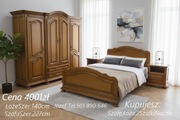 Piękna Sypialnia Dębowa / komplet dębowy - meble