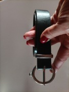 Sinsay pasek damski czarny XS.