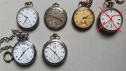 zegarki kieszonkowe - 6 szt