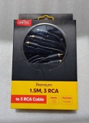 Unitek 3 RCA przewód 1.5m Y-C950BK