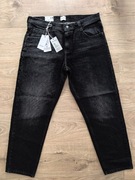 Mustang Denver Tapered niski krok długość 7/8 czarne męskie nowe 35/32