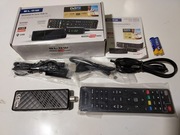 DEKODER TUNER TV DVB-T2 HEVC H.265 FULL HD MINI STICK PILOT BATERIE