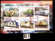 Znaczki , kolej , bloczki stemplowane 61 [ 15 bloczków ]