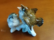 Karl Ens pisklęta/ ptaszki na gałęzi porcelanowa figurka 