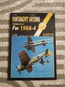 Focke-Wulf Fw 190A-4, Kartonowy Arsenał,  A. Haliński 2/2013, model karton