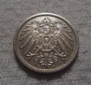 Niemcy Kaiser Wilhelm II 5 pfennig 1911 E Muldenhütten Saksonia KM# 11