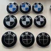 Emblematy BMW 82mm 78mm 74mm niebiesko białe, czarno białe, całe czarne