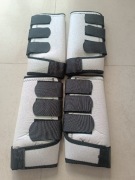 Ochraniacze białe z brokatem full nowe