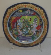 Rosenthal Björn Wiinblad świąteczny talerz 1986