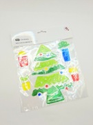 Naklejka żelowa na okno szybę świąteczne naklejki choinka prezenty ozdoba