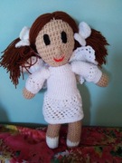 Aniołek wykonana na szydełku