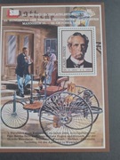 Filatelistyka stare samochody trzy arkusiki 