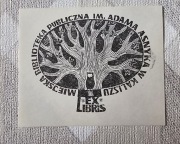 Exlibris wojewódzkiej biblioteki publicznej im. Adama Asnyka w Kaliszu