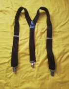 Szelki męskie NOWE w kształcie litery Y brązowe 35mm regulowane