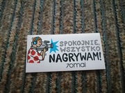 Naklejka Vlepka Spokojnie Wszystko Nagrywam