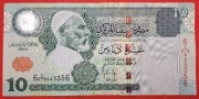 LIBIA 10 Dinars 2004 r. XF. 