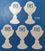 SCRAPKI KRAKÓW KOMUNIA kielich 5 szt. biel perła