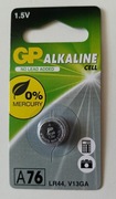 Bateria alkaliczna LR44 A76 1,5V 1szt.