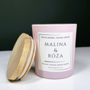 Świeca sojowa Malina & Róża