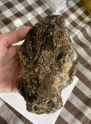 Bursztyn copal indonezja  brylka 420 gram . Inkluzje roslinnosci . 