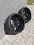 Czarne felgi 22 calowe, 3-częściowe, skręcane