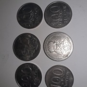 Monety 100 zł z lat 1984 - 1990