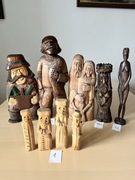 Kolekcja rzeźb drewnianych
