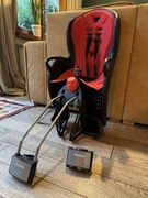 Hamax, fotelik rowerowy, kiss, czarno-czerwony + 2 mocowania!