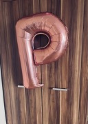 Balon foliowy litera„P”,rozmiar 32”(długość 72 cm)