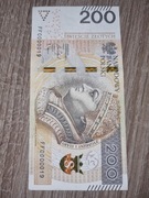 Banknot 200zl idealny