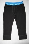 Ortovox Merino Supersoft 3/4 Spodnie Męskie Wełniane Merino Wool Leginsy