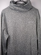 Bluza sportowa XL szara melanż komin fitness treningowa casual