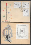 FDC,,1149a-115a,blok 30,FIS, Zakopane