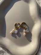 Zlote kolczyki stal nierdzewna handmade eleganckie na prezent boho