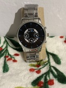 Zegarek męski Geneva bransoleta srebrna tarcza elegancki kwarcowy