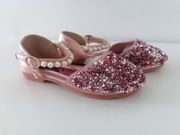 Pantofelki buciki eleganckie 33 cyrkonie kamienie długość wkładki 20cm