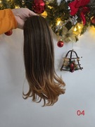 Kucyk doczepiany 40cm. Kolor: jasny brąz z pojaśnioną końcówką.