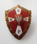 4 WBP - Odznaka 4 Wołyńska Brygada Piechoty PSZnZ - 100 % ORYGINAŁ !!!