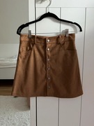 Trapezowa spódnica Pull&Bear M zamsz