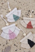 Makrama zawieszka boho tęcza HANDMADE 4 kolory