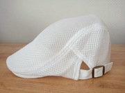 Kaszkiet, czapka męska biała rozm. 56-60  - nowa